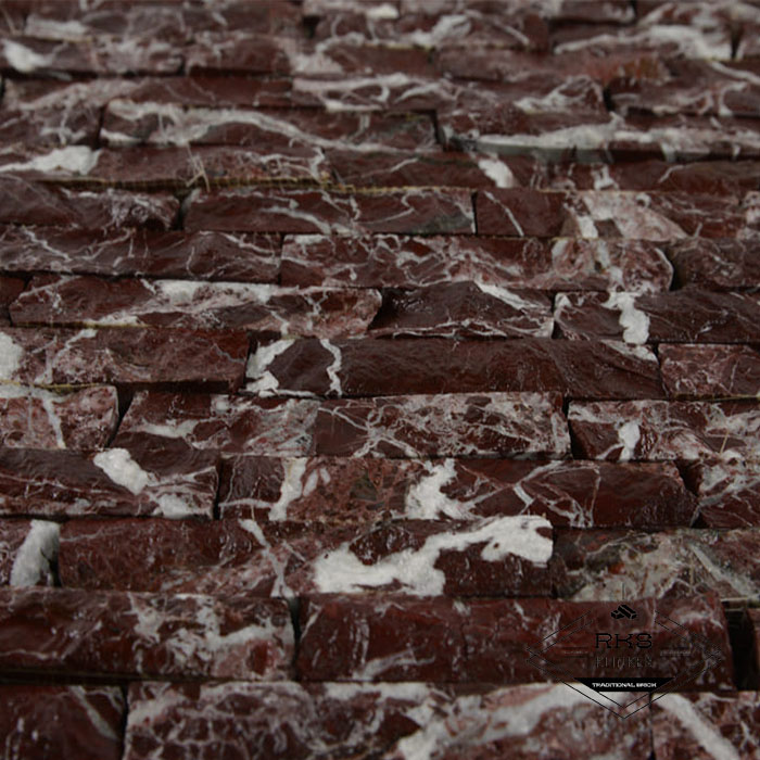 Фасадный камень Полоса - Мрамор Rosso Levanto в Саратове
